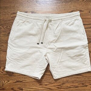 TALENTLESS Men's Athletic Cream Shorts